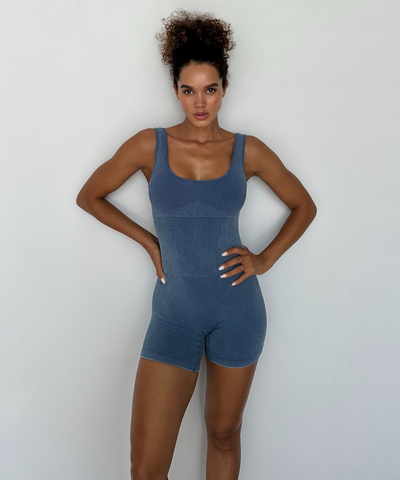 Own It Jumpsuit - Denim Blue