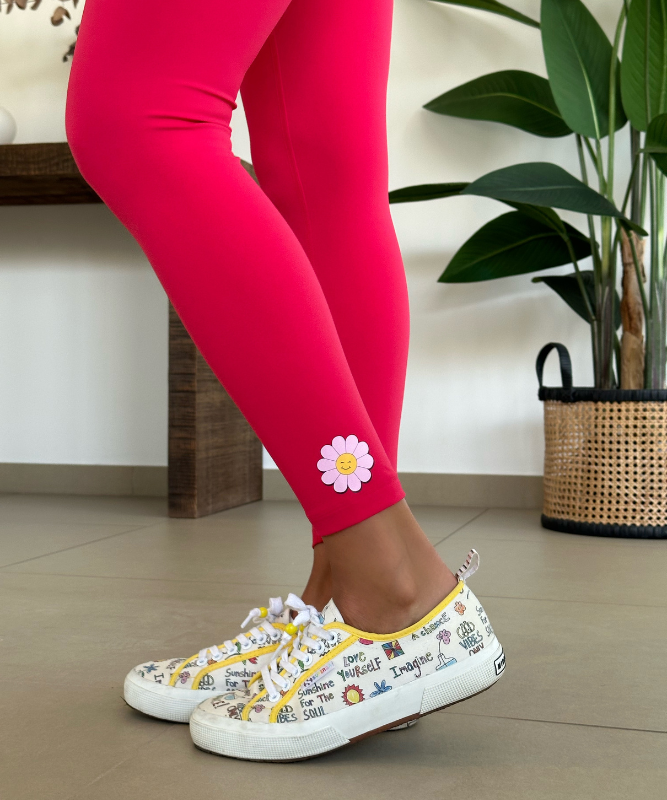 DANA Flower Leggings - Cherry